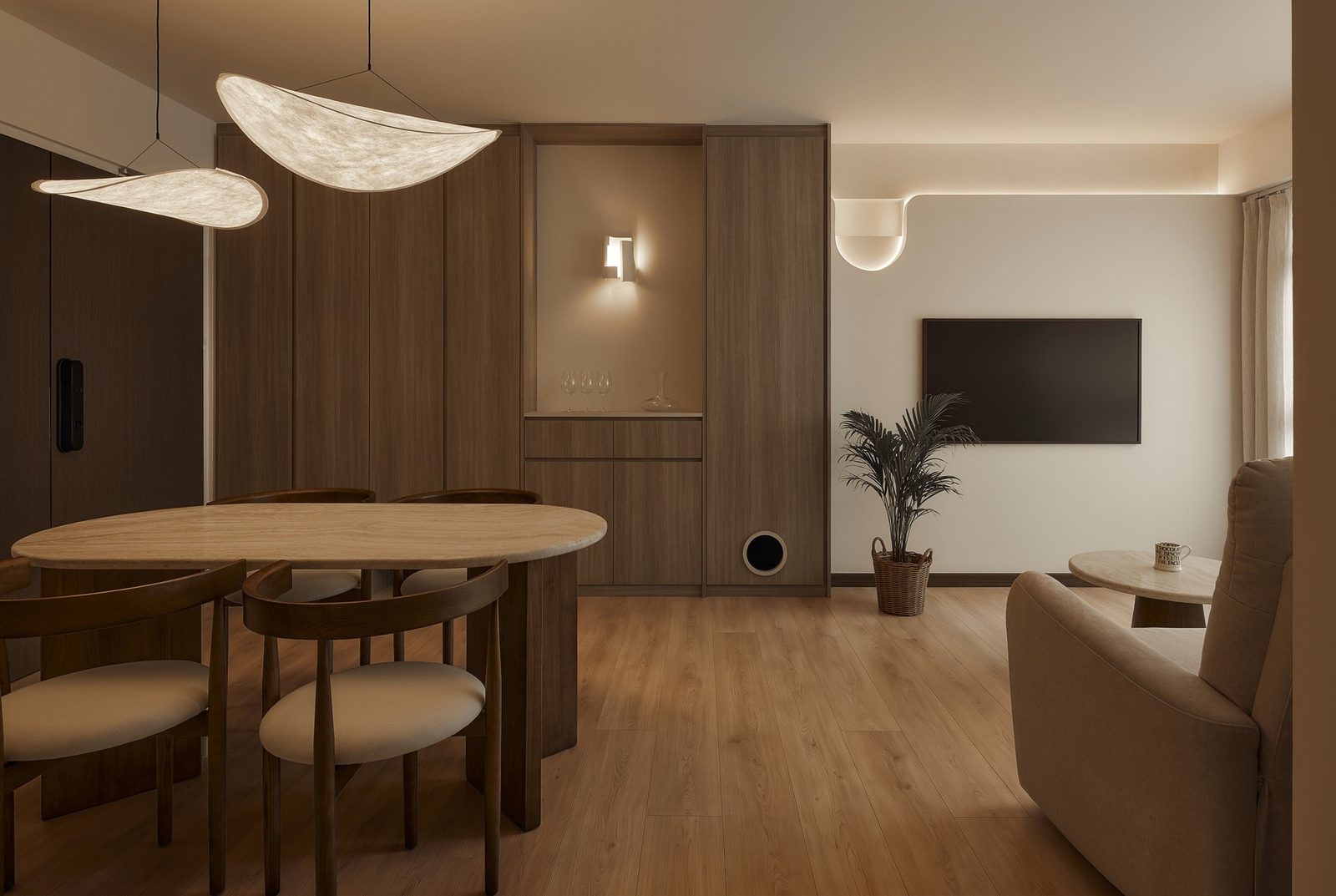 Sierra Oak Wood Touch vinyl flooring laid in a Singapore room