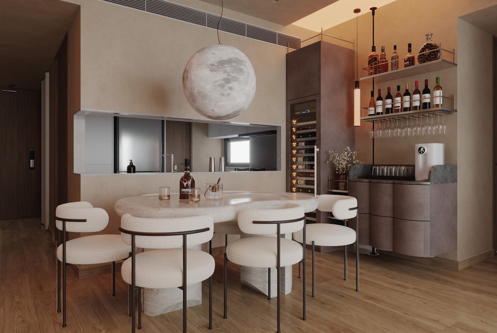 Hazel Oak vinyl flooring in a dining room