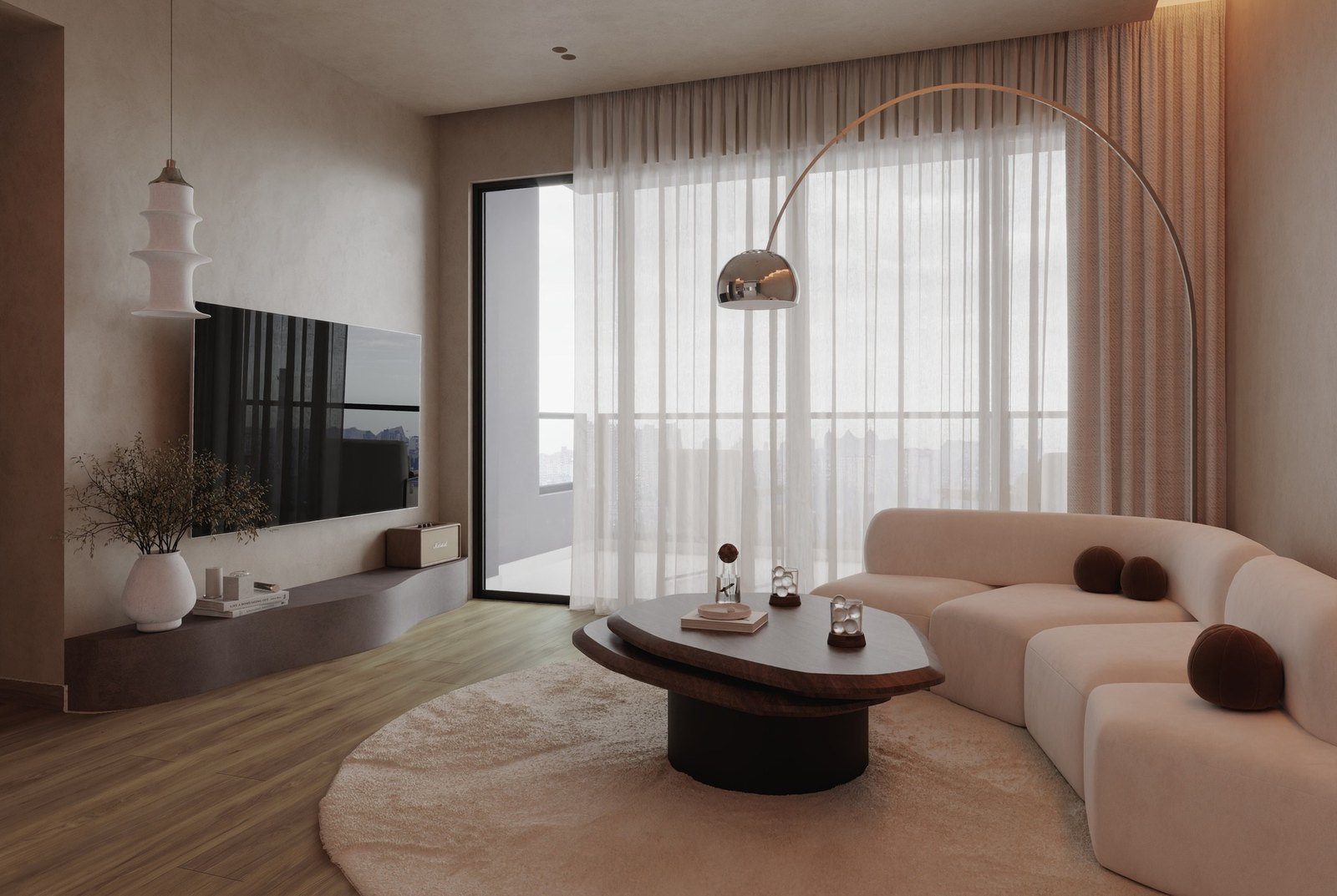 Velour Walnut Wood Touch vinyl flooring laid in a Singapore room